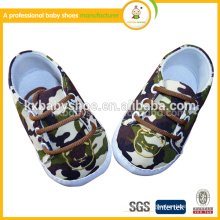 The 2015 best selling direct selling cheap fashion camouflage frenum soft baby shoes for kids